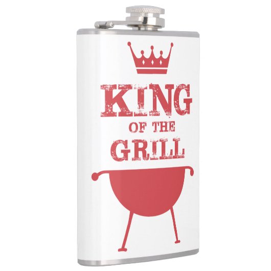 Koning van de Gril, rood Heupfles (Rechts)