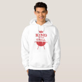 Koning van de Gril, rood Hoodie (Voorkant volledig)
