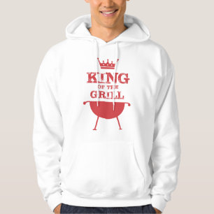 Koning van de Gril, rood Hoodie