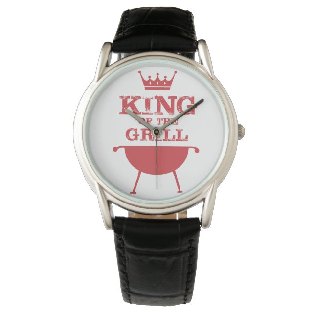 Koning van de Gril, rood Horloge (Voorkant)