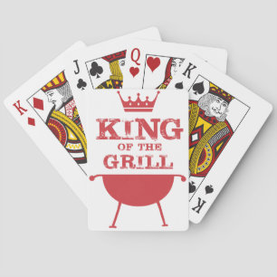 Koning van de Gril, rood Pokerkaarten