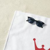 Koning van de Gril, rood Strandlaken (In situ)