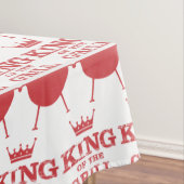 Koning van de Gril, rood Tafelkleed (Voorbeeld)