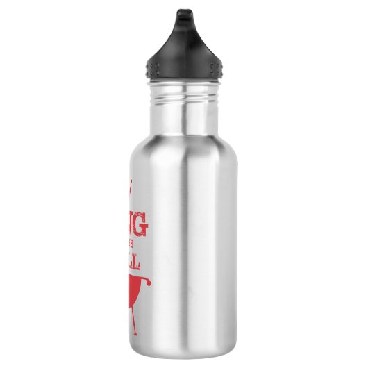 Koning van de Gril, rood Waterfles (Rechts)