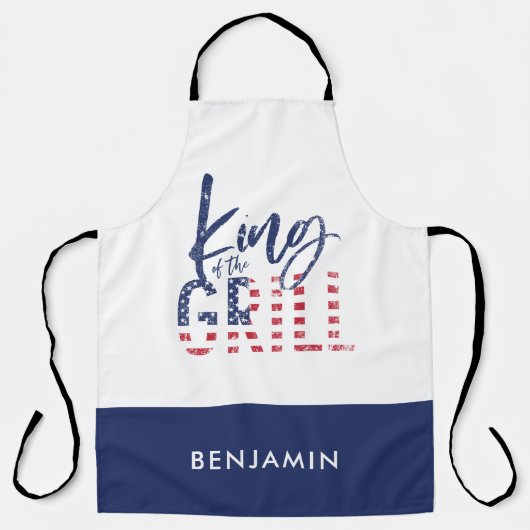 Koning van de gril schort (Voorkant)