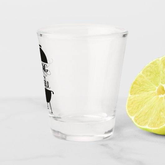 Koning van de Gril Shot Glas (Rechts)