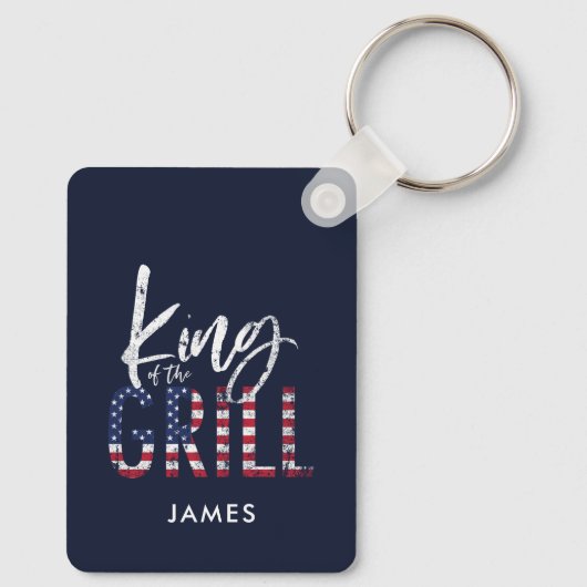 Koning van de gril sleutelhanger (Achterkant)
