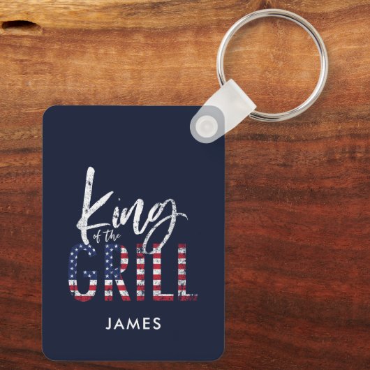 Koning van de gril sleutelhanger (Achterkant)