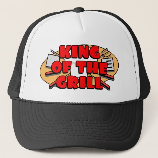 Koning van de Gril Trucker Pet (Voorkant)