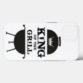 Koning van de Gril, zwart wit Case-Mate iPhone Case (Achterkant (horizontaal))