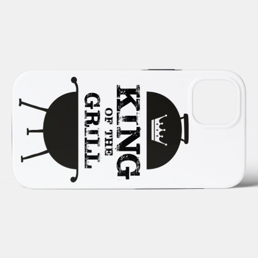 Koning van de Gril, zwart wit Case-Mate iPhone Case (Achterkant (horizontaal))