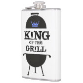 Koning van de Gril, zwarte blauwe kroon Heupfles (Links)