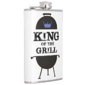 Koning van de Gril, zwarte blauwe kroon Heupfles (Rechts)