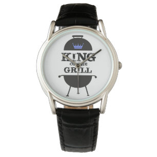 Koning van de Gril, zwarte blauwe kroon Horloge