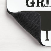 Koning van de Gril, zwarte blauwe kroon Muismat (Hoek)