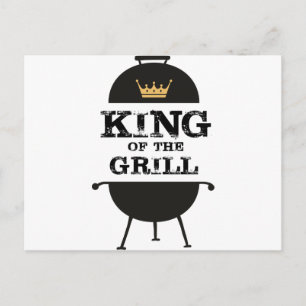 Koning van de Gril, zwarte goudkroon Briefkaart
