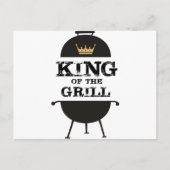 Koning van de Gril, zwarte goudkroon Briefkaart (Voorkant)
