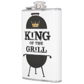 Koning van de Gril, zwarte goudkroon Heupfles (Links)