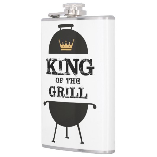 Koning van de Gril, zwarte goudkroon Heupfles (Links)