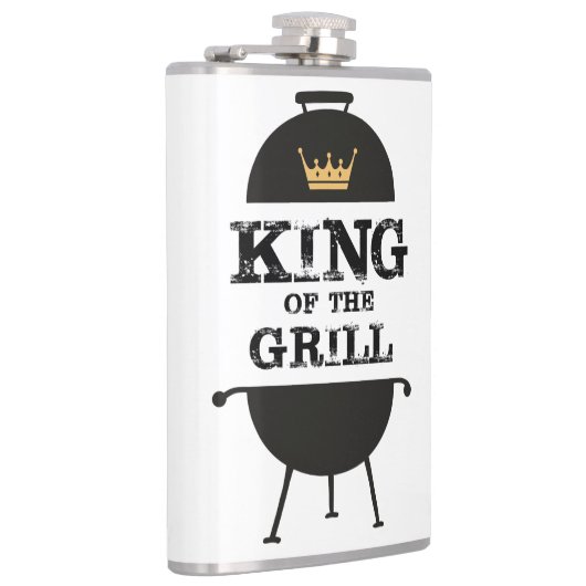 Koning van de Gril, zwarte goudkroon Heupfles (Rechts)