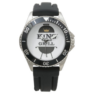 Koning van de Gril, zwarte goudkroon Horloge