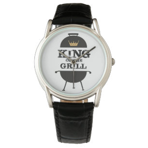 Koning van de Gril, zwarte goudkroon Horloge