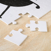 Koning van de Gril, zwarte goudkroon Legpuzzel (Zijkant)