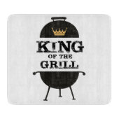 Koning van de Gril, zwarte goudkroon Snijplank (Voorkant)