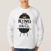 Koning van de Gril, zwarte goudkroon T-shirt (Voorkant)