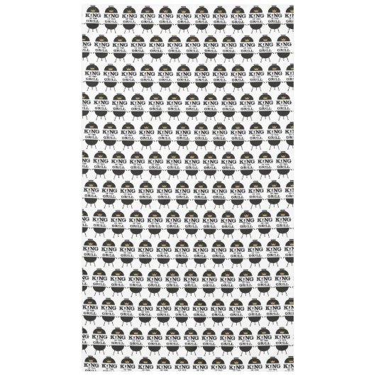 Koning van de Gril, zwarte goudkroon Tafelkleed (Voorkant)