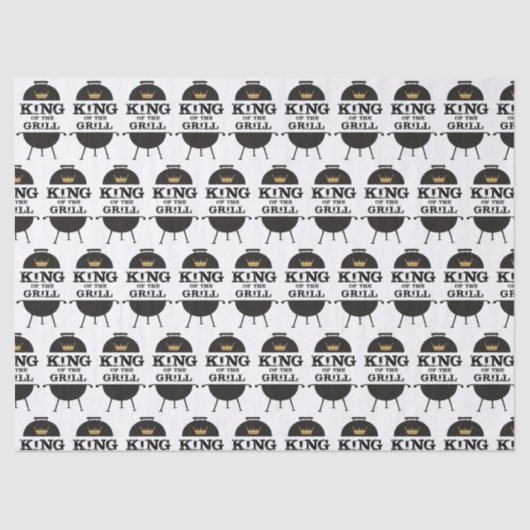 Koning van de Gril, zwarte goudkroon Tissuepapier (Voorkant)