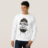 Koning van de Gril, zwarte goudkroon Trui (Voorkant volledig)