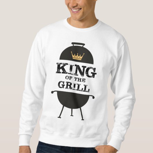 Koning van de Gril, zwarte goudkroon Trui (Voorkant)