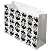 Koning van de Gril, zwarte groene kroon Groot Cadeauzakje (Achterkant Gekanteld)