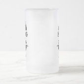 Koning van de Gril, zwarte groene kroon Matglas Bierpul (Center)