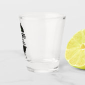 Koning van de Gril, zwarte groene kroon Shot Glas (Rechts)