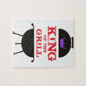 Koning van de Gril, zwarte Paarse kroonrood Legpuzzel (Horizontaal)