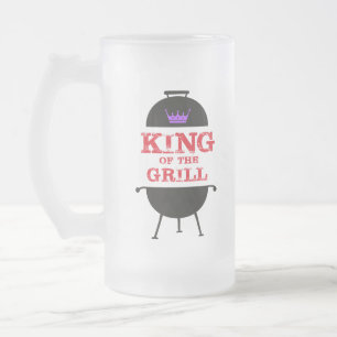 Koning van de Gril, zwarte Paarse kroonrood Matglas Bierpul