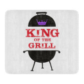 Koning van de Gril, zwarte Paarse kroonrood Snijplank (Voorkant)