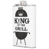 Koning van de Gril, zwarte witte kroon Heupfles (Links)