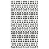 Koning van de Gril, zwarte witte kroon Tafelkleed (Voorkant)