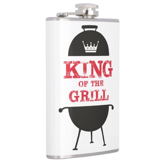 Koning van de Gril, zwarte witte kroonrood Heupfles (Rechts)