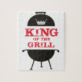 Koning van de Gril, zwarte witte kroonrood Legpuzzel (Verticaal)