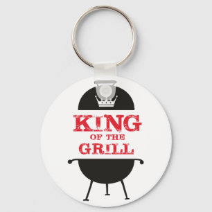 Koning van de Gril, zwarte witte kroonrood Sleutelhanger