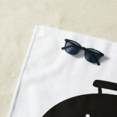 Koning van de Gril, zwarte witte kroonrood Strandlaken (In situ)