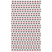 Koning van de Gril, zwarte witte kroonrood Tafelkleed (Voorkant)