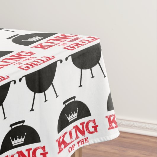 Koning van de Gril, zwarte witte kroonrood Tafelkleed (Voorbeeld)