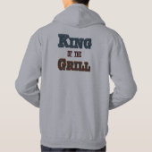 Koning van de Grill BBQ Koken Slogan T-shirt (Achterkant)