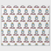 Koning van de Grill. Best grilling Design Idee Cadeaupapier (Vlak)