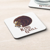 Koning van de Grill Bier Onderzetter (Linkerzijde)